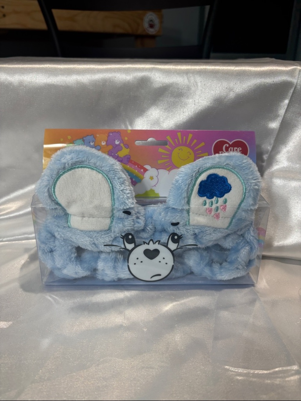 Care Bears Light Blue Plush Headband with Rain Cloud Embroidery